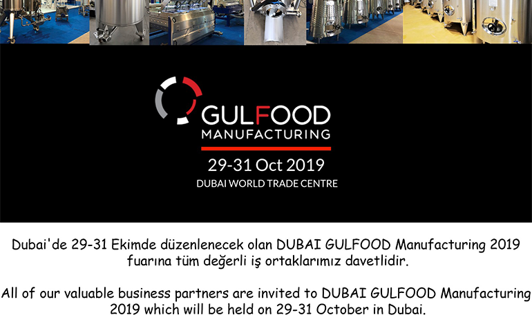 GULFOOD MANUFACTURING 2019 DUBAI